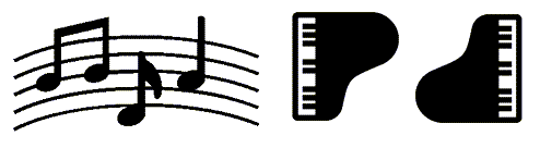dueling piano-notes